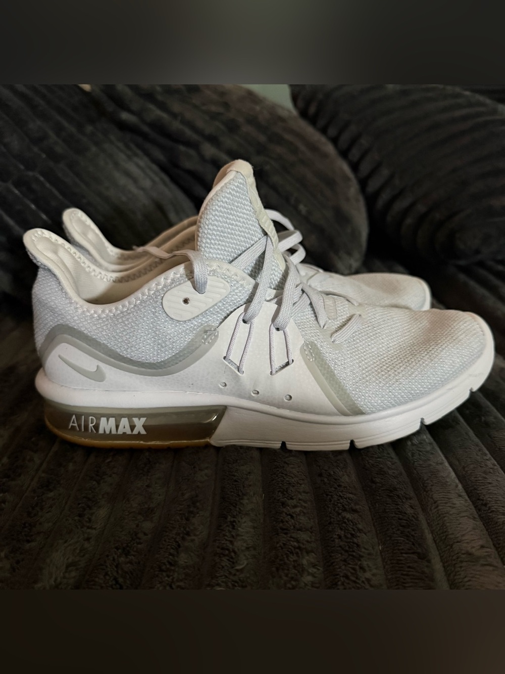 Nike Air Max Sequent 3 Pure Platinum Running Shoes Sneakers Women’s Size 9.5